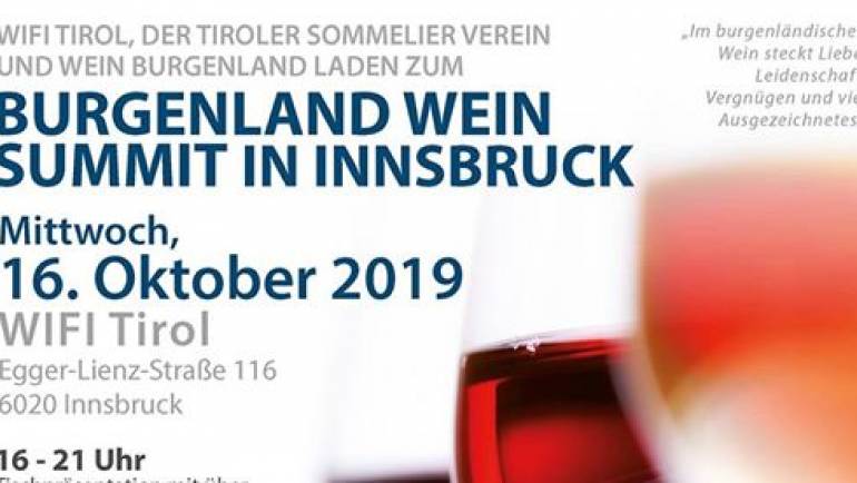 Wein Burgenland Präsentation in Innsbruck
